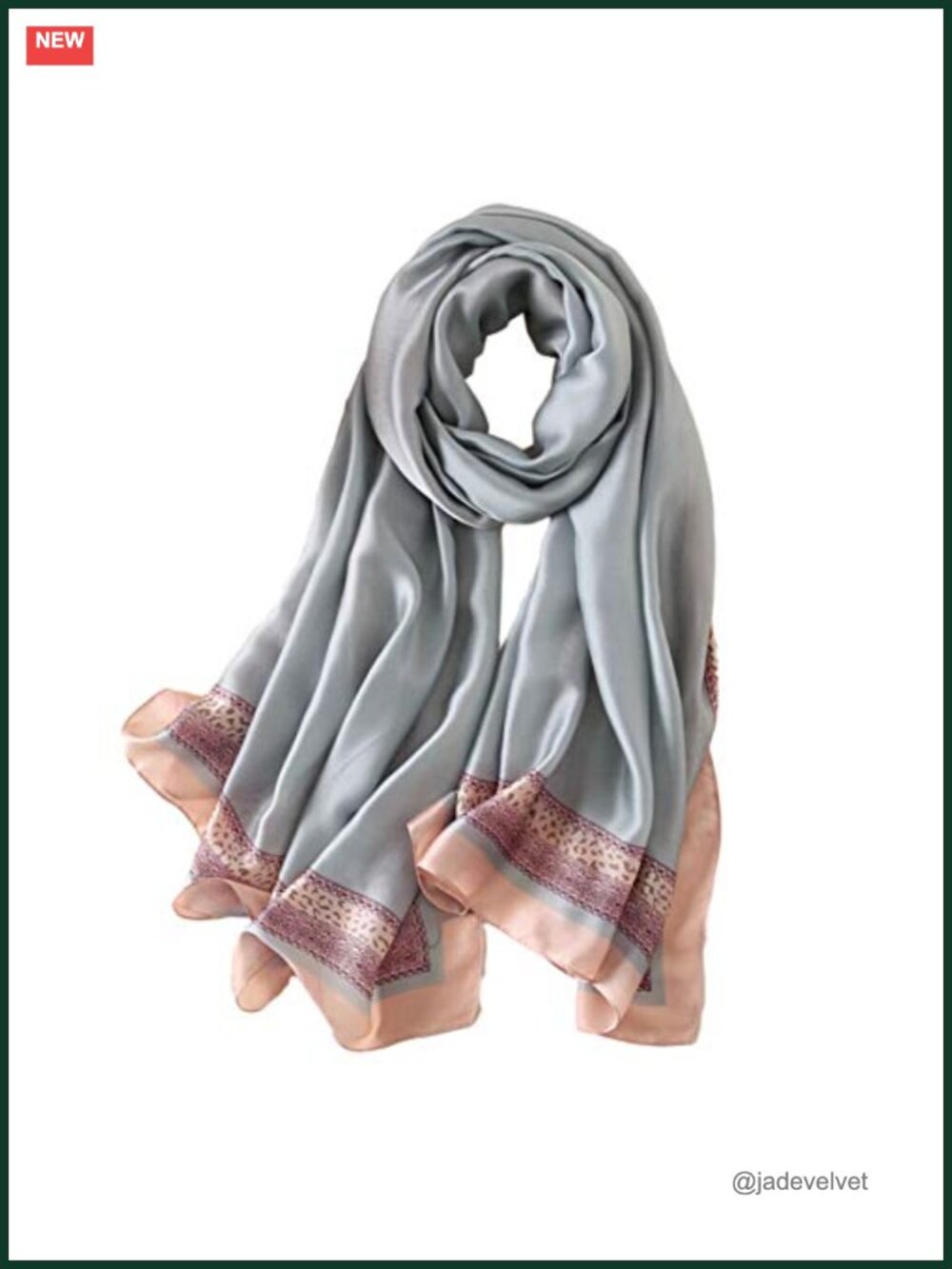 100% Mulberry Silk Scarf Long Lightweight Shawl Wrap Women's Fashion Scarves